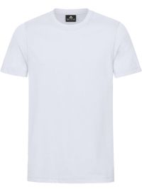 Weißes Herren T-Shirt mit Rundhals, gerade geschnitten, für Beruf & Freizeit